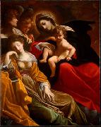 CARRACCI, Lodovico, The Dream of Saint Catherine of Alexandria fdg